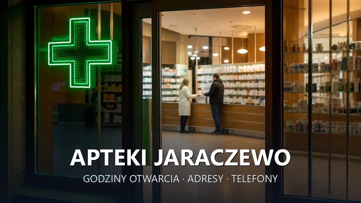 Apteki Jaraczewo, gmina Szydłowo, powiat pilski - adresy, telefony, godziny otwarcia