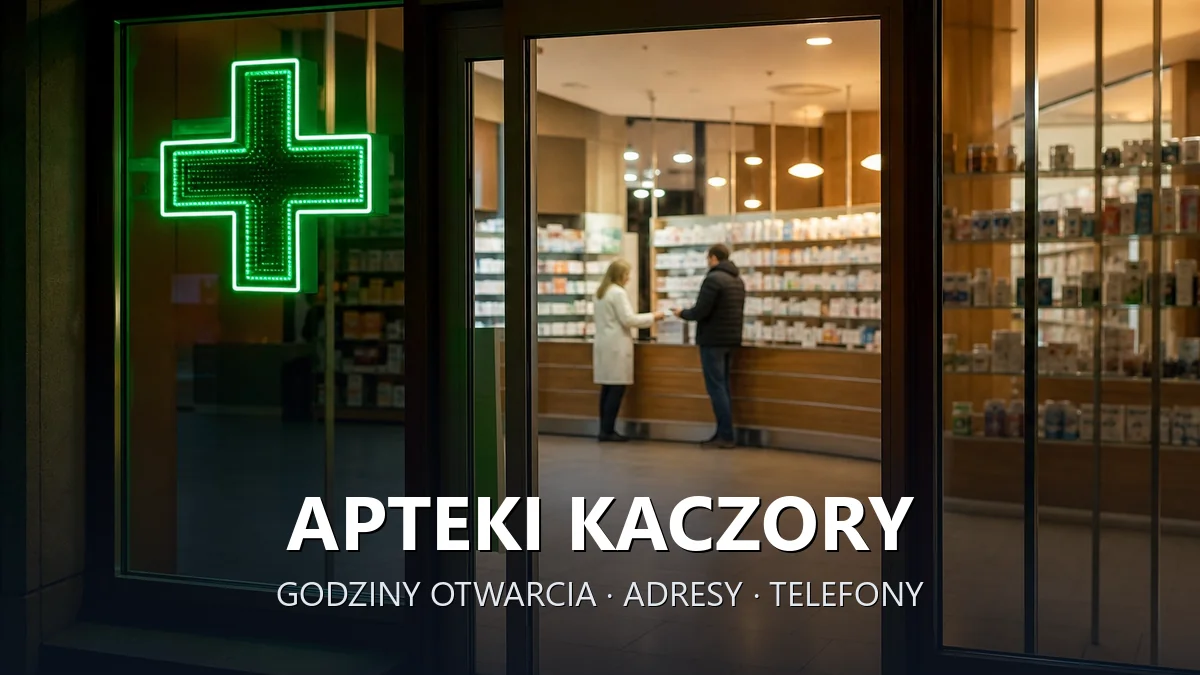 Apteki Kaczory, powiat pilski - adresy, telefony, godziny otwarcia