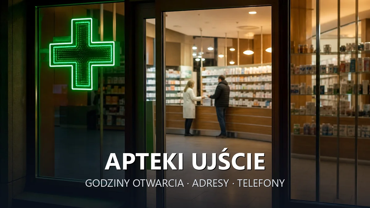 Apteki Ujście, powiat pilski - adresy, telefony, godziny otwarcia