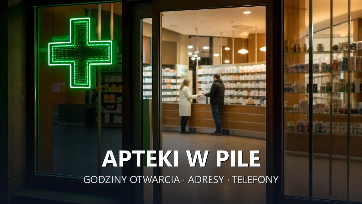 Apteki w Pile - godziny otwarcia i dyżury