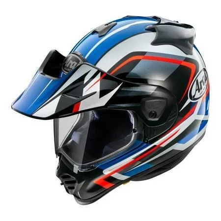 Kask integralny ARAI TOUR-X5 DISCOVERY BLUE niebieski czerwony biały czarny
