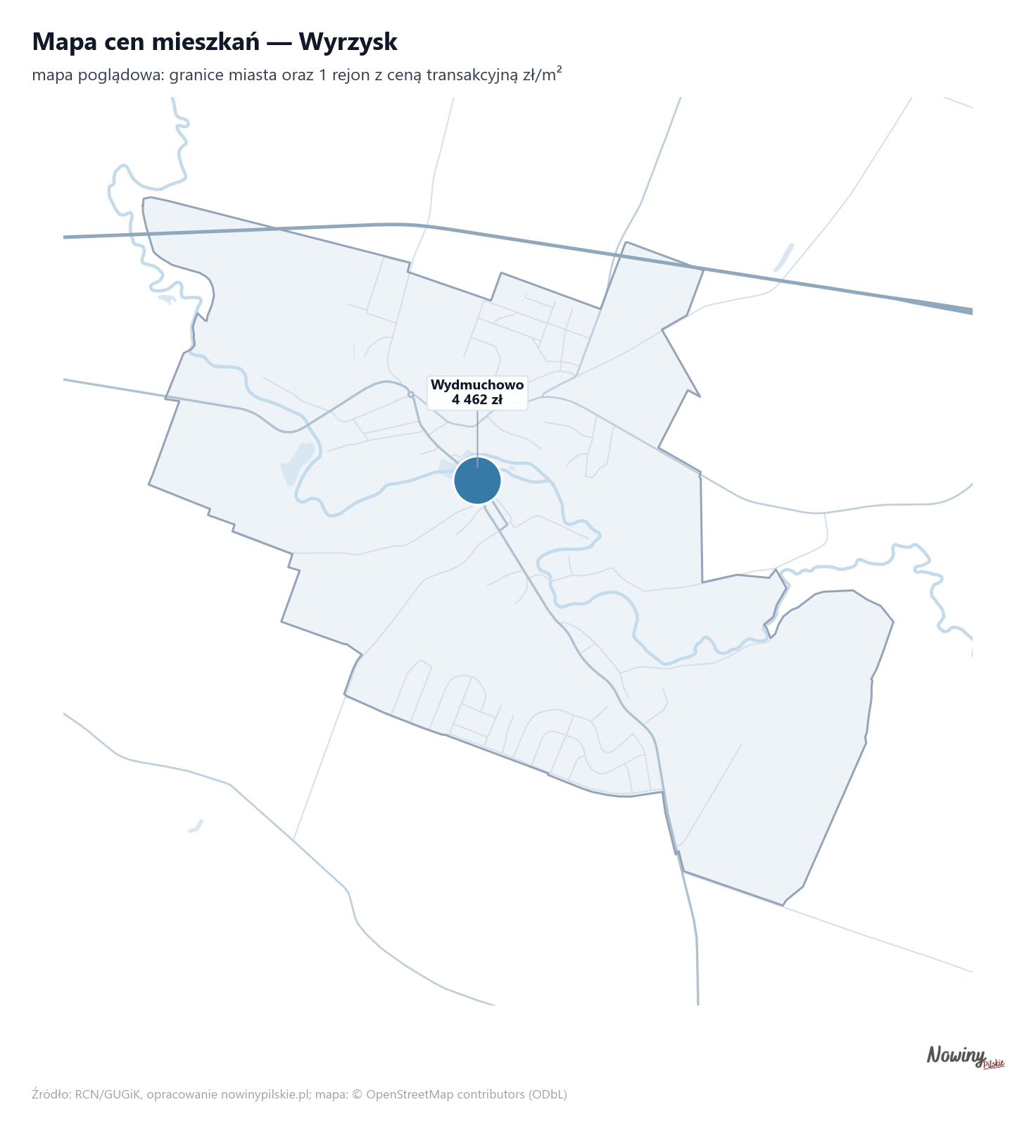 Mapa cen mieszkań - Wyrzysk