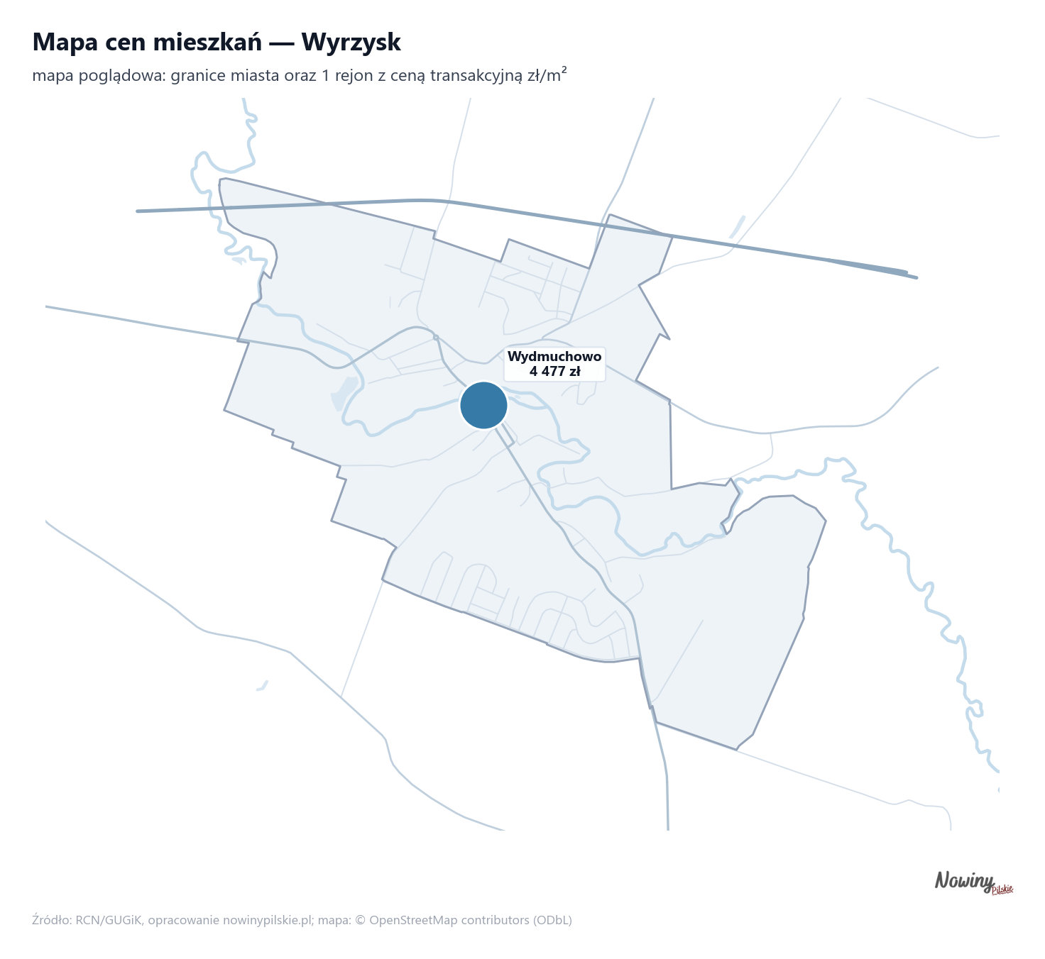 Mapa cen mieszkań - Wyrzysk
