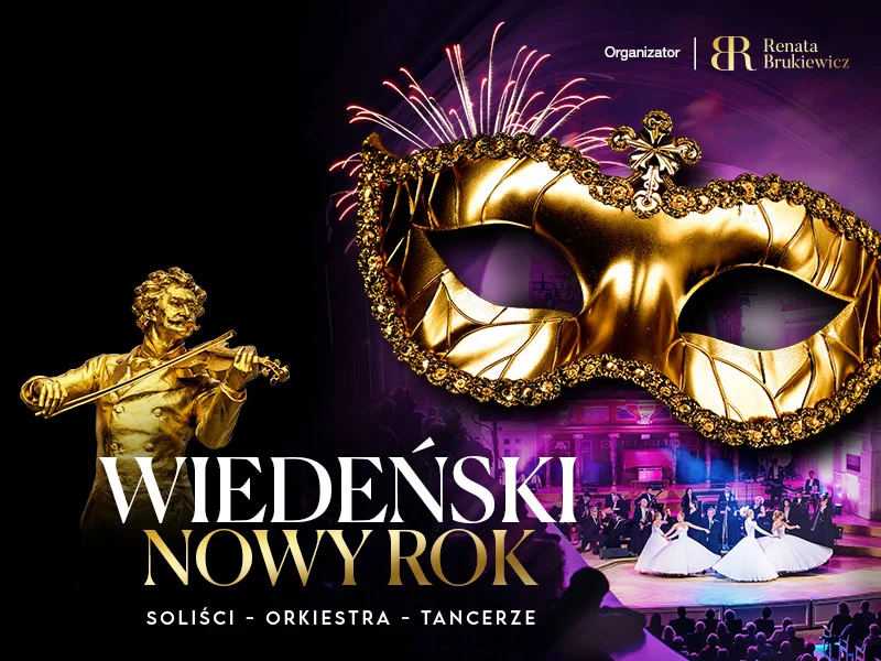 Grafika promocyjna wydarzenia Gala Noworoczna WIEDEŃSKI NOWY ROK w Pile