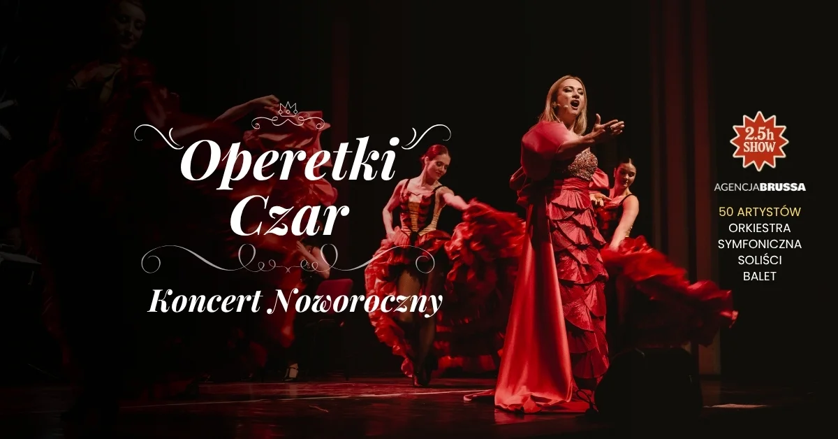 Grafika promocyjna wydarzenia Koncert noworoczny z muzyką operetkową w Pile