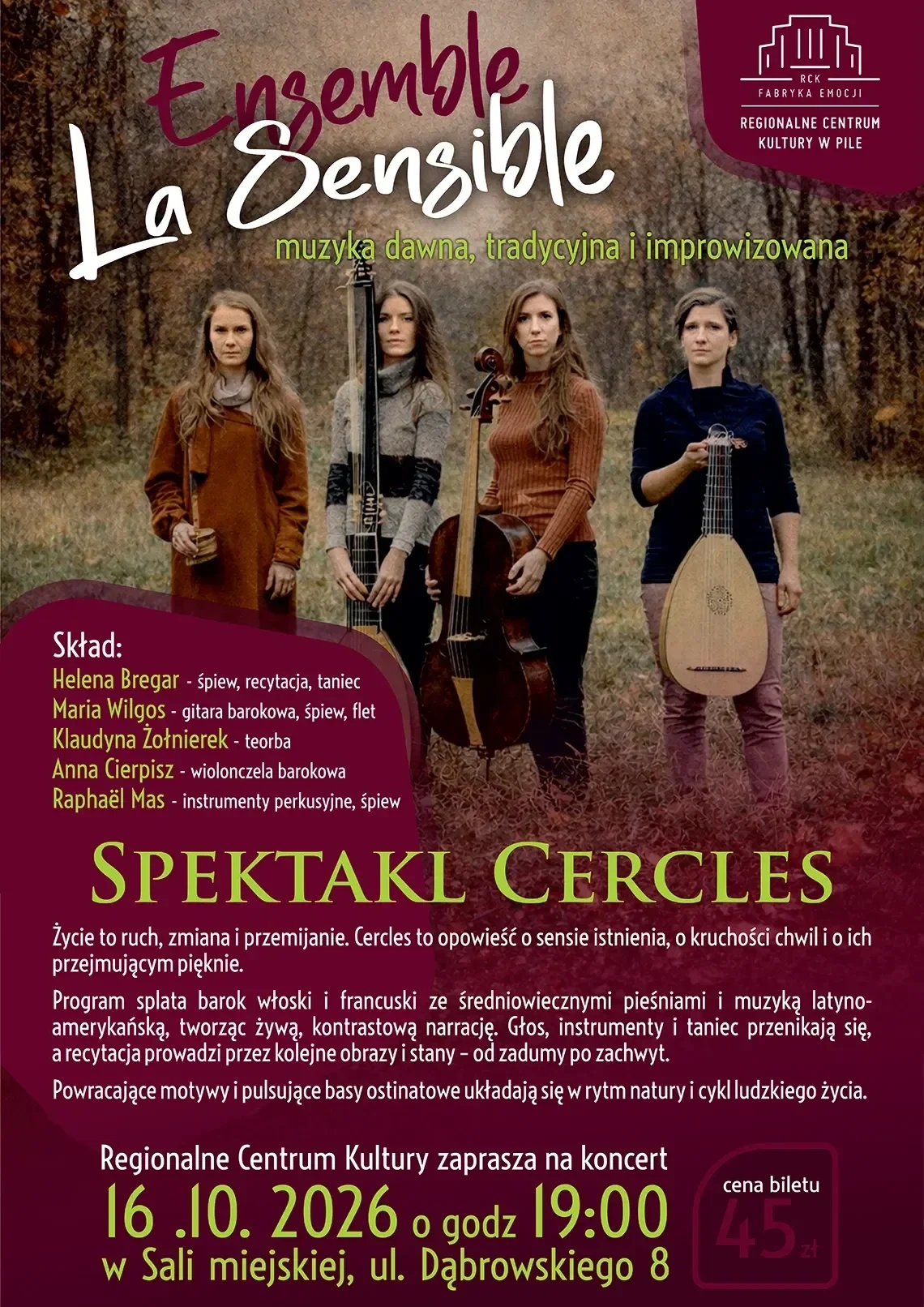 Grafika promocyjna wydarzenia La Sensible: Cercles w Pile