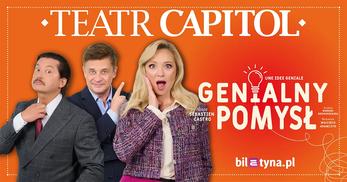Grafika promocyjna wydarzenia Genialny pomysł w Pile: komedia