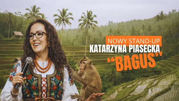 Grafika promocyjna wydarzenia Piła: Katarzyna Piasecka — nowy program stand-up „BAGUS”