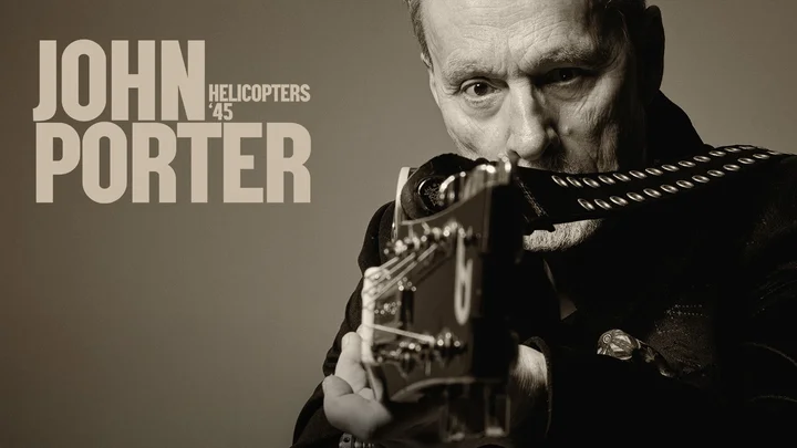 Grafika promocyjna wydarzenia John Porter — HELICOPTERS ’45: koncert jubileuszowy w Regionalnym Centrum Kultury w Pile