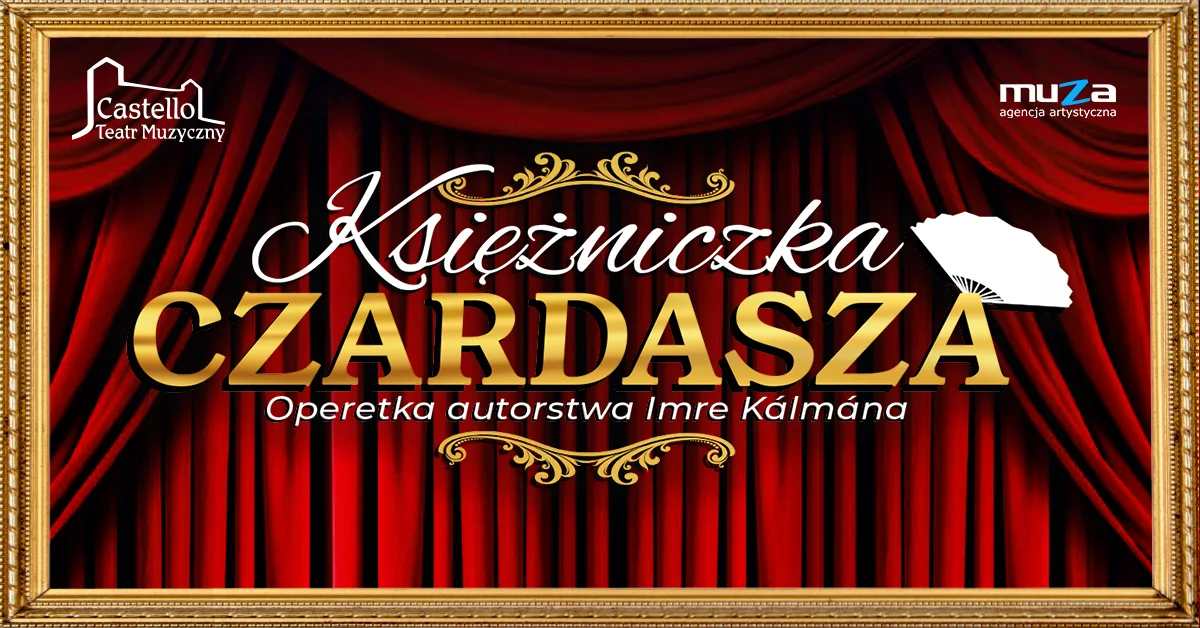 Grafika promocyjna wydarzenia Księżniczka Czardasza – operetka w Pile