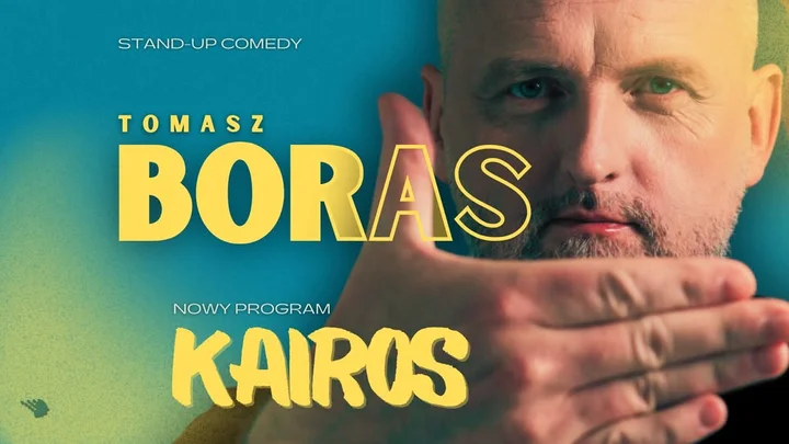 Grafika promocyjna wydarzenia TOMASZ BORAS — „Kairos” (stand-up) w Pile