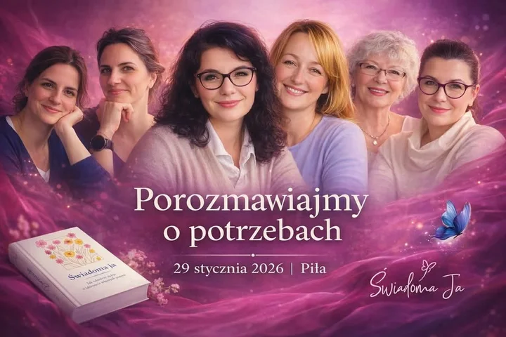 Grafika promocyjna wydarzenia Porozmawiajmy o Potrzebach — o tym, czego kobiety nauczyły się nie mówić