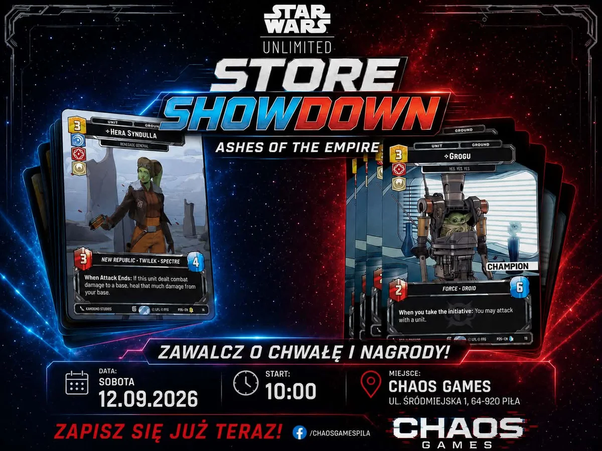 Grafika promocyjna wydarzenia Store Showdown Ashes of the Empire w Pile
