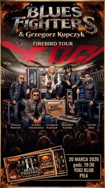 Grafika promocyjna wydarzenia Blues Fighters & Grzegorz Kupczyk — koncert w YOGI Klub, Piła