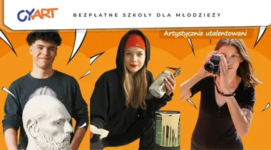 Grafika promocyjna wydarzenia Dni Otwarte CosinusYoung Art Piła — Liceum Sztuk Plastycznych (start od września)