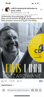 Grafika promocyjna wydarzenia PIŁA „Elvis i Inni - OCZAROWANIE” — koncert interpretacji Presleya i Sinatry