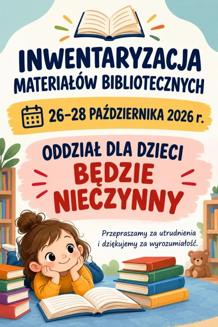 Biblioteczna przerwa w Pile. Oddział dla Dzieci zamknie drzwi na trzy dni