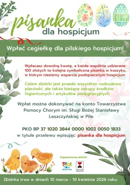 Trzecia edycja akcji "Pisanka dla hospicjum" – wirtualny koszyk ma pomóc w rozbudowie placówki