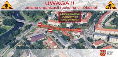 Przebudowa ul. Okólnej oznacza zamknięcie drogi i objazd
