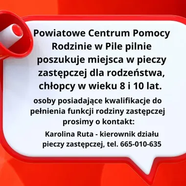 Dwóch braci szuka rodziny zastępczej. Sprawa jest pilna