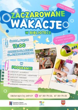 Sierpniowe wakacje z makramą, diaskopem i sztuką w pilskiej bibliotece