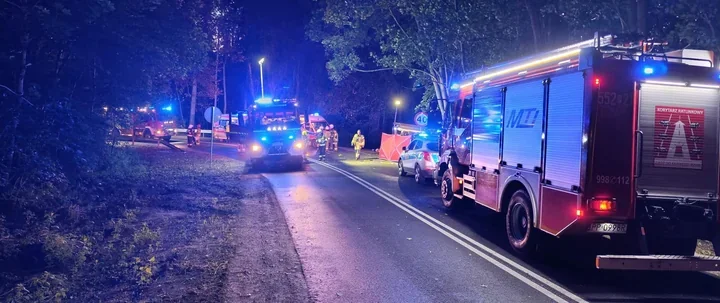 Samochód uderzył w drzewo między Glesnem a Liszkowem. Jedna osoba nie żyje